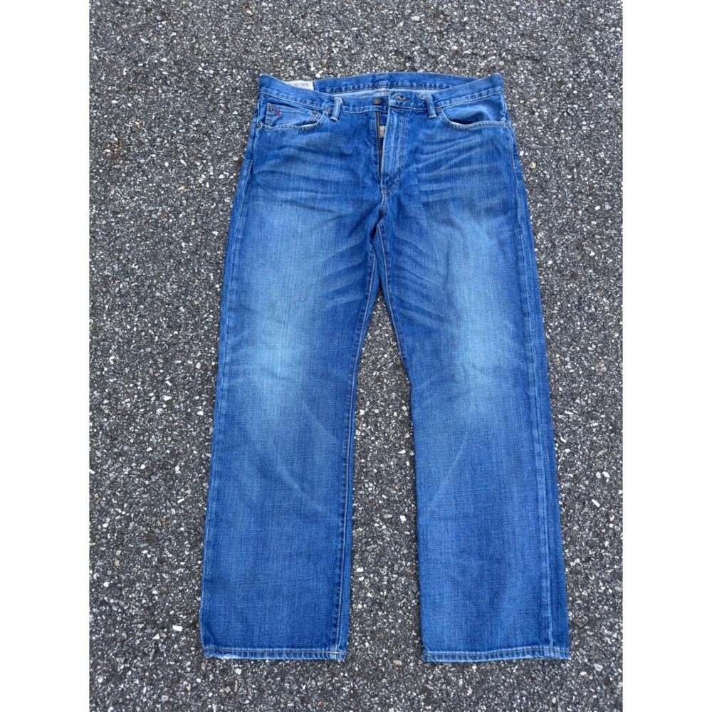 Polo Ralph Lauren Mens Classic Fit Blue Denim Jeans 36x30 Medium Wash Cotton